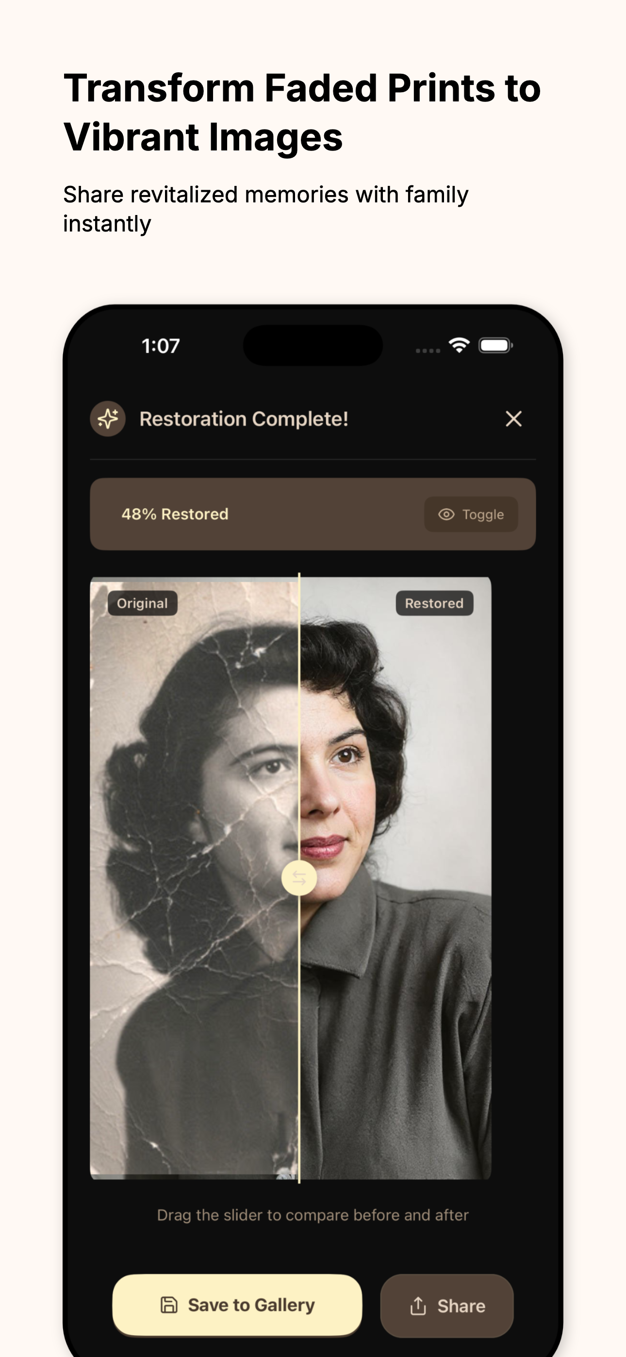 Family Photo Restore App - Effortless restoration